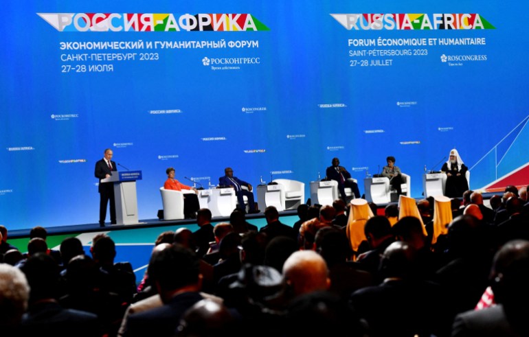 Russian President Vladimir Putin attends Russia-Africa summit in Saint Petersburg