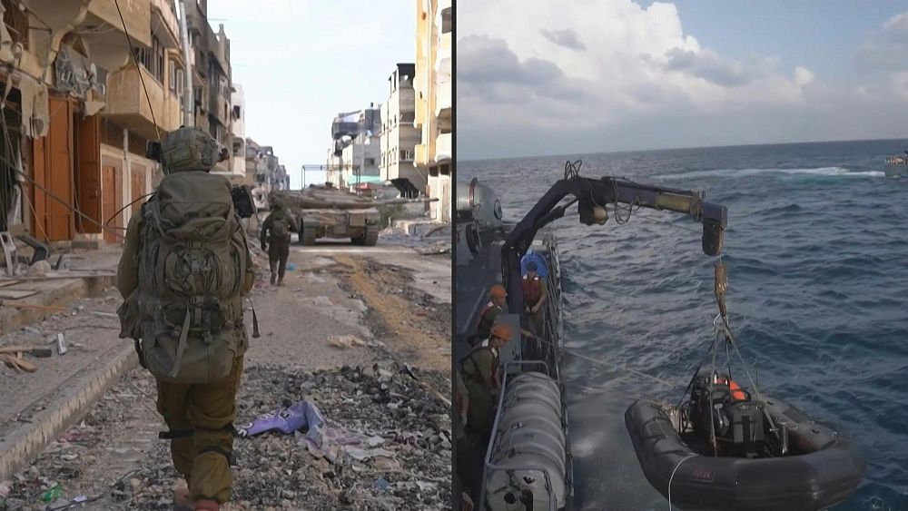 شاهد: الجيش الإسرائيلي ينشر مقاطع مصورة لعملياته العسكرية في غزة