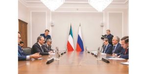 العبدالله التقى رئيس مجلس الدوما: علاقات تاريخية تجمع الكويت وروسيا