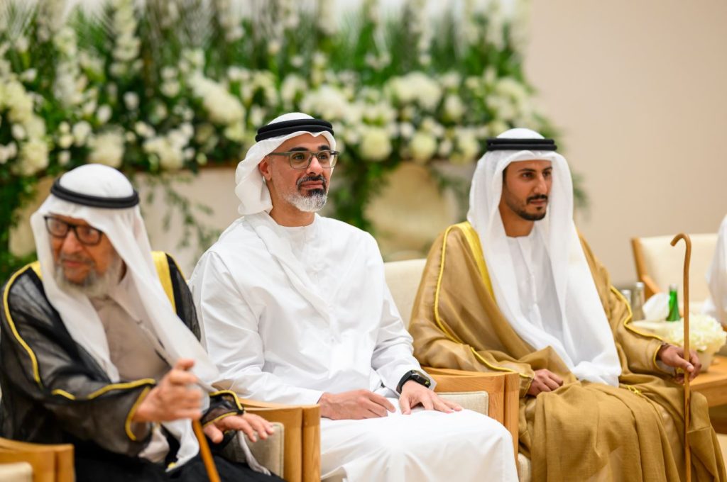 ولي عهد أبوظبي يحضر حفل استقبال بمناسبة زفاف كل من علي المزروعي وخليفة القمزي