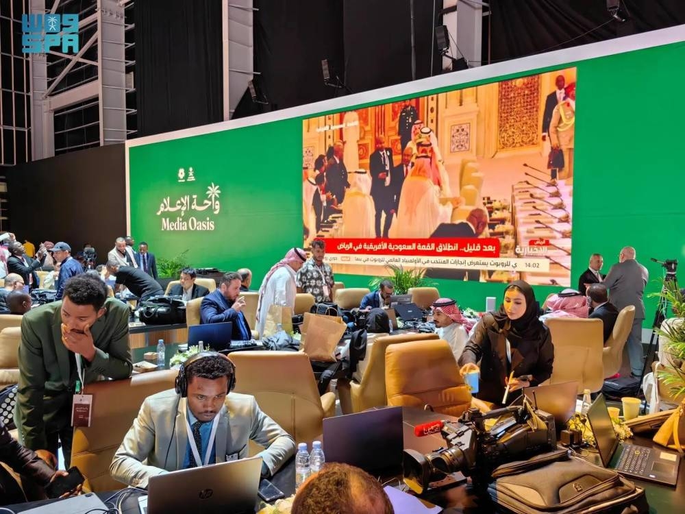 واحة الإعلام تبرز للوفود الإعلامية الدولية المشاريع الوطنية التحولية الكبرى للمملكة