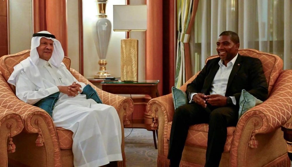 وزير الطاقة يبحث التعاون مع رئيس وزراء سانت كيتس