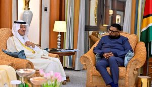 عبد العزيز بن سلمان يبحث التعاون مع رئيسي غويانا وباربادوس