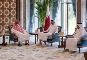 أمير قطر يستقبل الأمير تركي بن محمد بن فهد.. ويبحثان تطوير العلاقات الثنائية المميزة