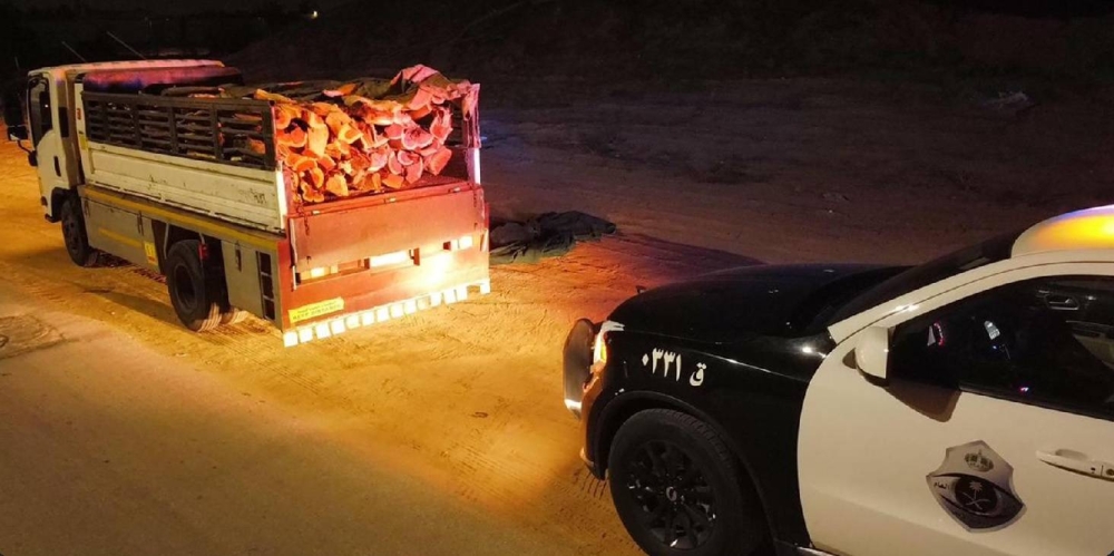 دوريات الأمن بمنطقة القصيم تضبط مخالفاً لنظام البيئة