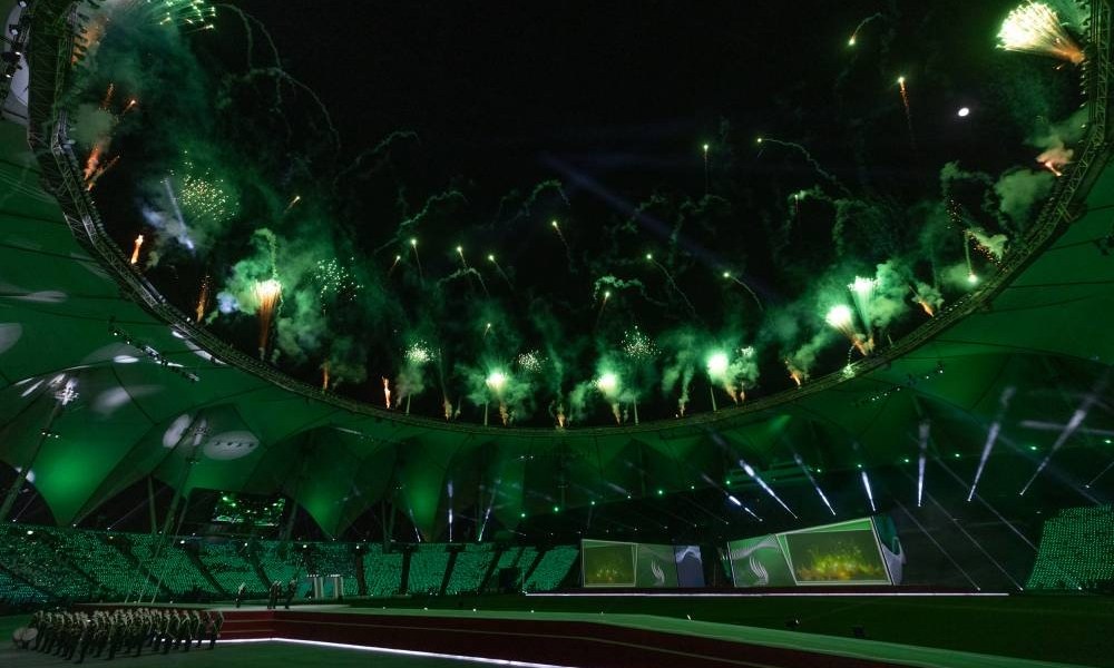 فيصل بن بندر يشهد حفل افتتاح دورة الألعاب السعودية الثانية