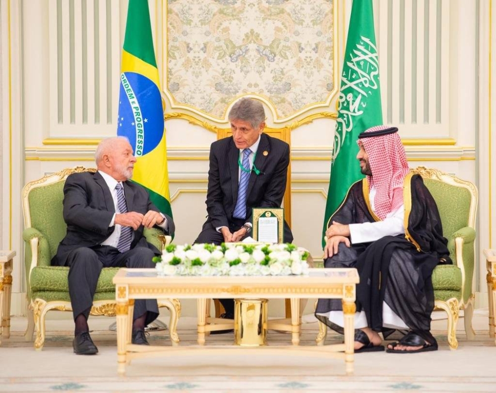 ولي العهد يستقبل رئيس البرازيل ويعقدان جلسة مباحثات رسمية ويشهدان مراسم توقيع مذكرة تفاهم ثنائية