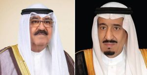 خادم الحرمين لأمير الكويت: نقف معكم ونتطلع إلى العمل معاً لما فيه خير بلدينا وشعبينا