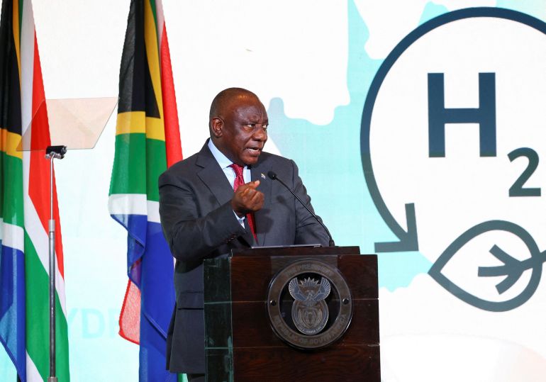 FILE PHOTO: South Africa hosts inaugural green hydrogen summit in Cape Town