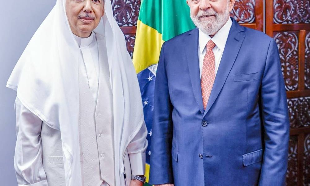 السفير السعودي يشارك في حفل استقبال السفراء لرئيس البرازيل