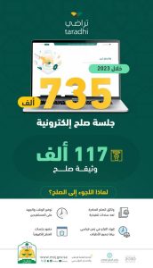 «العدل»: إصدار 117 ألف وثيقة صلح وعقد 735 ألف جلسة عبر «تراضي»