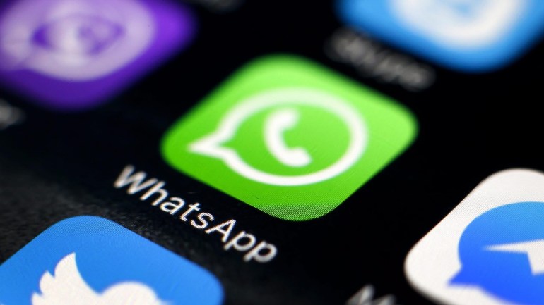 (FILE) A file picture dated 07 April 2016 shows the logo of the messaging application WhatsApp on a smartphone in Taipei, Taiwan. For the second time in six months, a Brazilian judge on 02 May 2016 ordered a temporary shutdown of the Facebook-owned WhatsApp messaging service. The ruling requires Brazilian mobile providers to block the service for 72 hours beginning at 1700 GMT on 02 May 2016. The order was issued in response to a motion from the Federal Police, who are