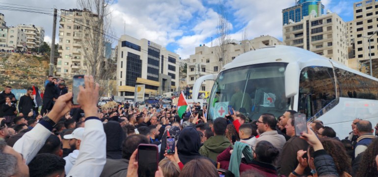 فلسطين- رام الله-الإفراج عن الدفعة الثانية من صفقة الأسرى3- خاص