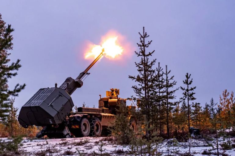 British artillery crew is conducting a training exercise with their Archer Mobile Howitzer gun near Rovaniemi in the Arctic Circle, Finland. Picture date: Monday November 18, 2024. (Photo by Ben Birchall/PA Images via Getty Images) PA Images via Getty Images