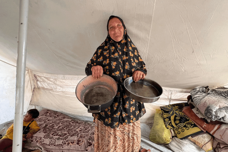 لا يتوفر الطعام لأسرة ممتازة صبح جراء تشديد إسرائيل الحصار على قطاع غزة المصدر: الجزيرة نت