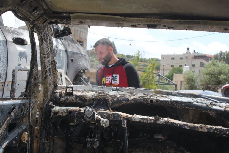 صورة 1-فلسطين- رام الله - المغير- عزيزة نوفل- اعتداءات المستوطنين على قرية المغير- صور أرشيفيه- الجزيرة