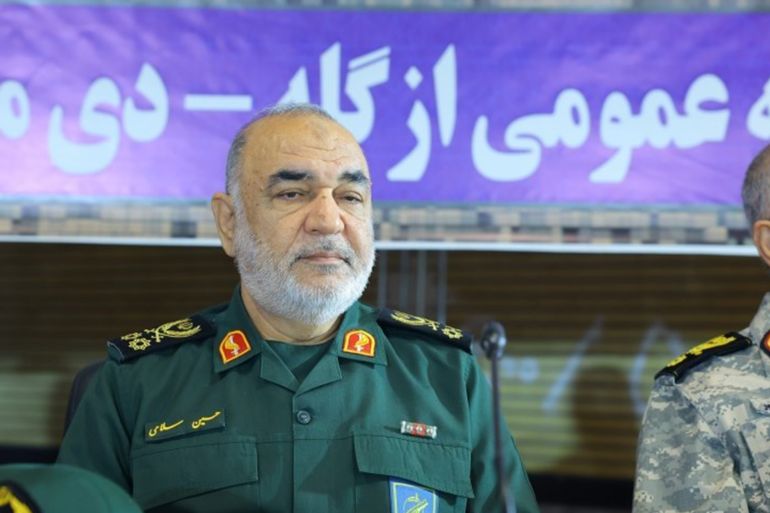 القائد العام للحرس الثوري اللواء حسين سلامي المصدر: وكالة الأنباء تسنيم الإيرانية