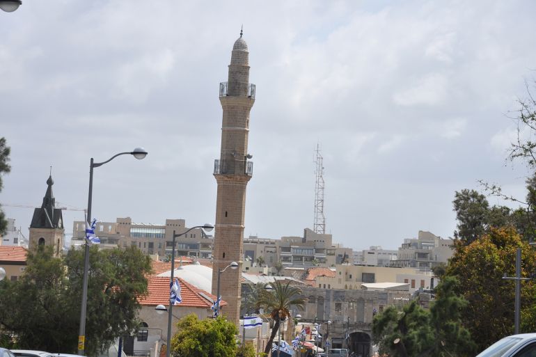 مئذنة مسجد السكسك في يافا، فلسطين