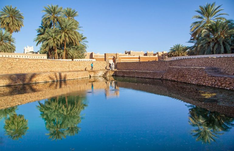 _عين الفرس نبع الحياة الذي نشأت حوله مدينة غدامس القديمة (الجزيرة) (3)