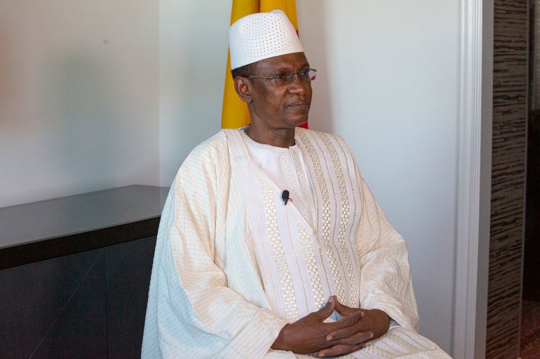 (FILES) Maliís Prime Minister Choguel Kokalla Maiga attends an interview with AFP in New York on September 26, 2021. Mali on August 12, 2025 arrested the west African country's civilian ex-prime minister Choguel Kokalla Maiga, dismissed in November after he criticised the junta, according to his entourage and a judicial source. (Photo by KENA BETANCUR / AFP)