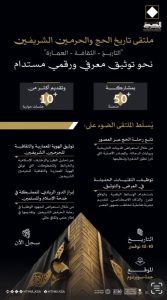 جدة تستضيف ملتقى ومعرض تاريخ الحج والحرمين الشريفين بمشاركة أكثر من 50 خبيراً