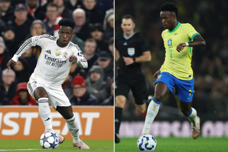 هل فينيسيوس أفضل مع ريال مدريد أم مع البرازيل؟