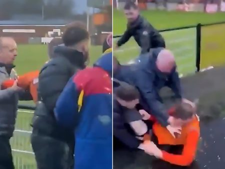 بالفيديو.. شجار جماعي عنيف بعد مباراة للهواة في إنجلترا