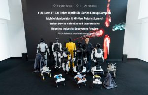 فاراداي فيوتشر تكشف عن المرحلة الثانية من عالم FF EAI Robot World وتطلق روبوتاً بشرياً جديداً ومنظومة روبوتات صناعية متكاملة