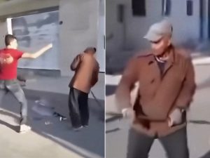 فيديو اعتداء على عامل نظافة مسن يشعل غضب الأردنيين